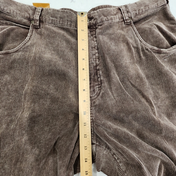 Vintage Lee Dungarees Corduroy Pants Mens 38/32 Brown Loose Straight Leg 80s 90s - Picture 11 of 13